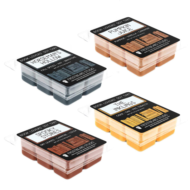 Fall Seasonal Pack  -  Wax Melt  -  Book Lovers' Soy Candle  -  Frostbeard Studio