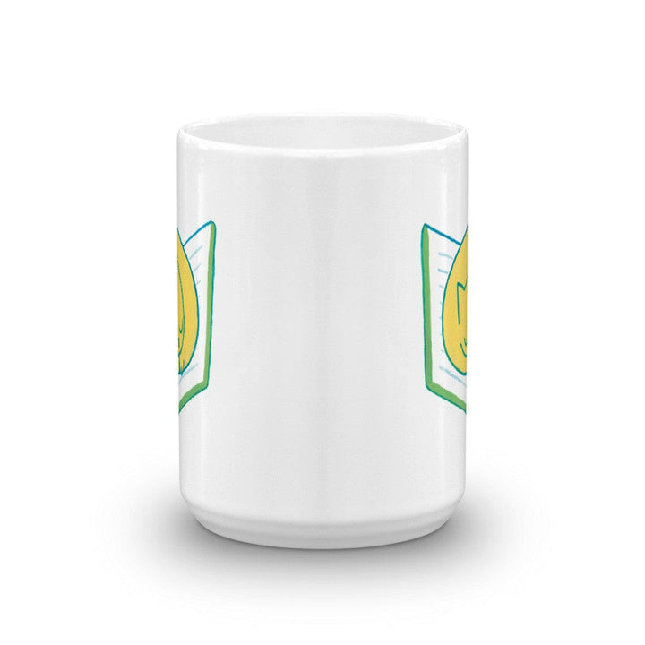 Cat Sleeping on Book - Mug  -   -  Mug  -  Frostbeard Studio