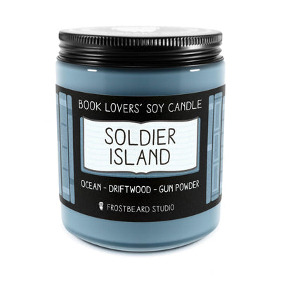 Soldier Island  -  8 oz Jar  -  Book Lovers' Soy Candle  -  Frostbeard Studio