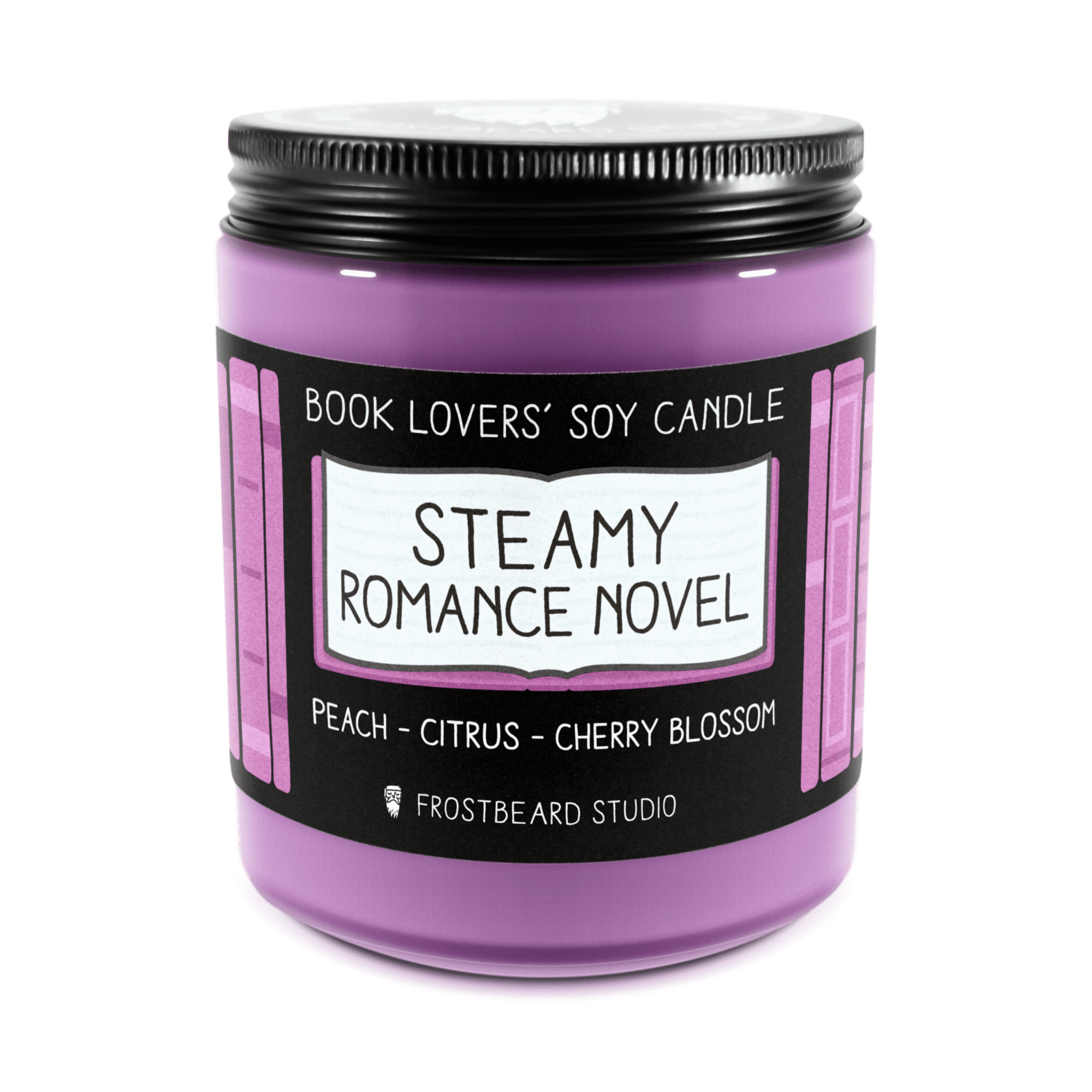 Steamy Romance Novel︱Book Lovers' Soy Candles︱Frostbeard Studio