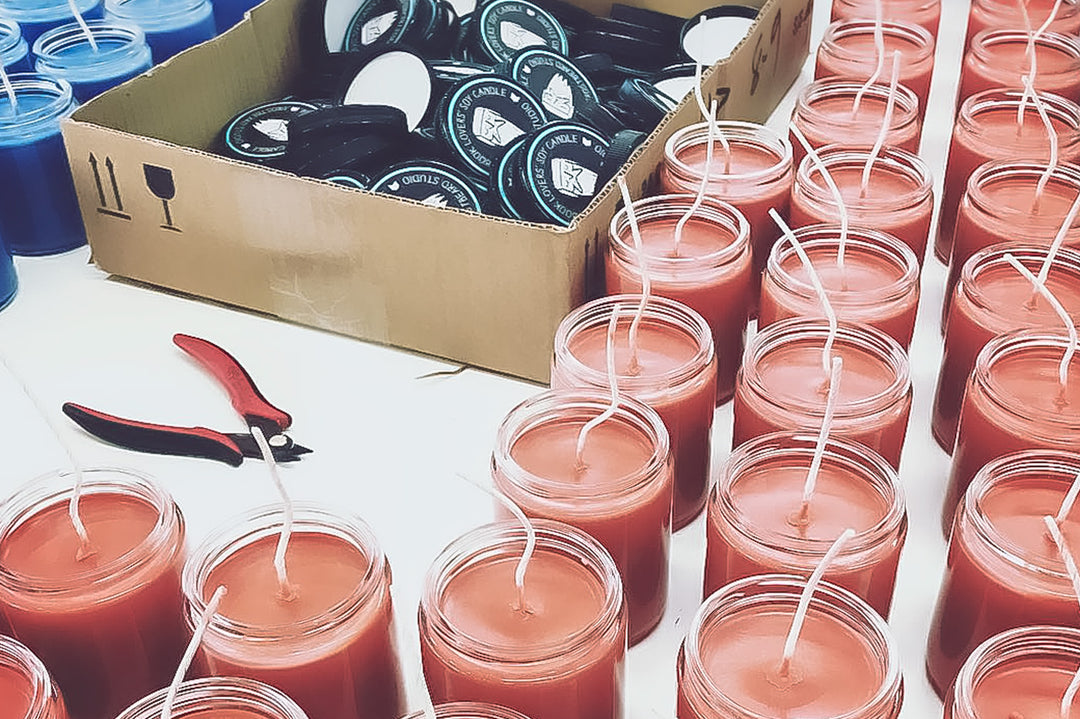 A Look Behind the Curtain: How We Make Our Book Inspired Soy Candles