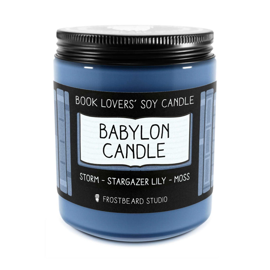 Babylon Candle  -  8 oz Jar  -  Book Lovers' Soy Candle  -  Frostbeard Studio