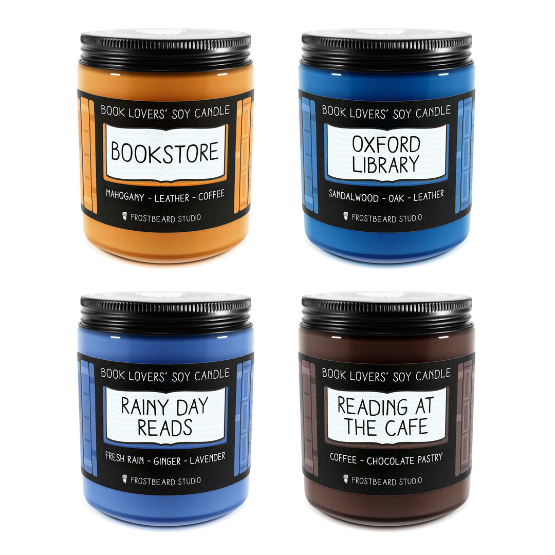 Bestseller Bundle - 8 oz Jar - Book Lovers' Soy Candles - Frostbeard Studio