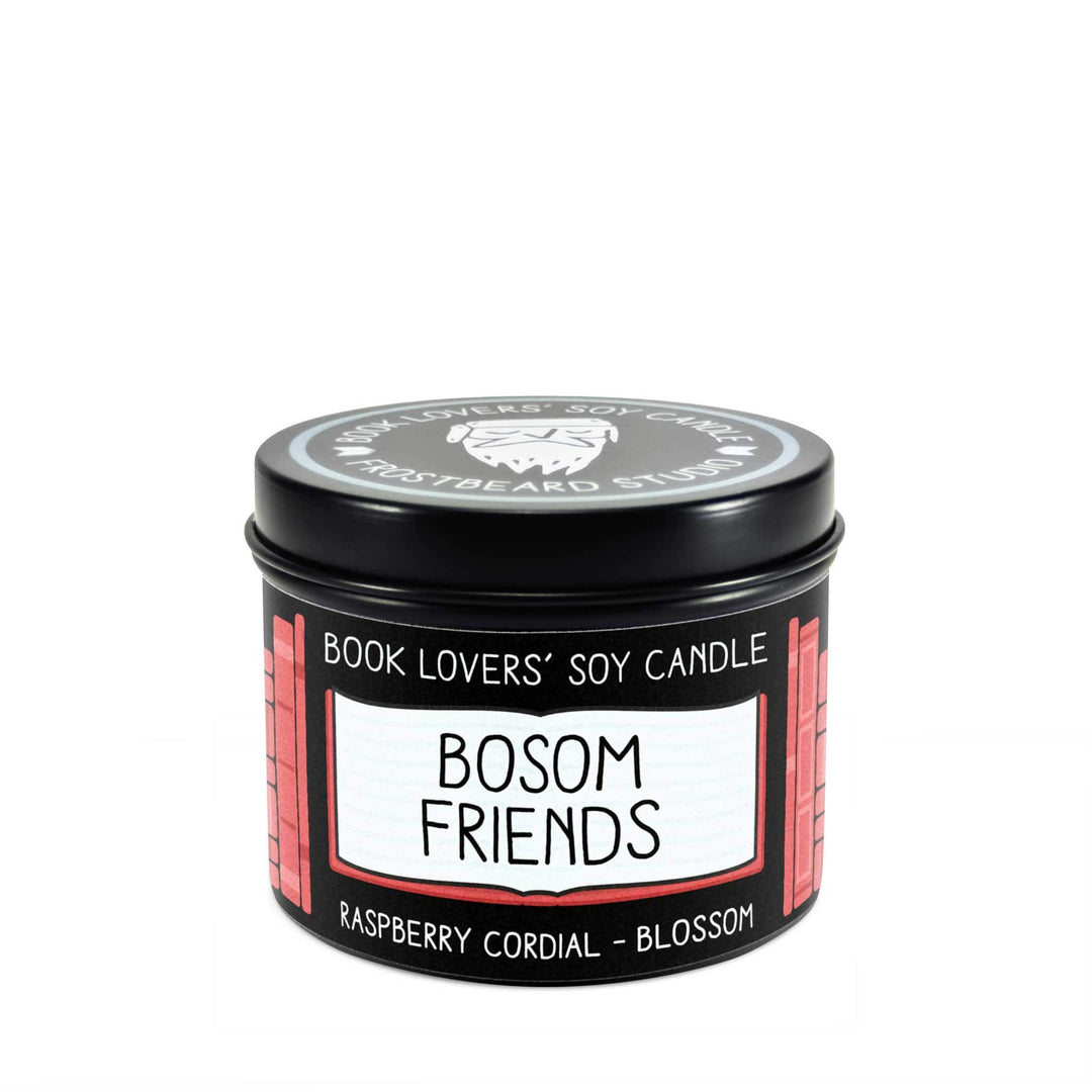 Bosom Friends  -  4 oz Tin  -  Book Lovers' Soy Candle  -  Frostbeard Studio