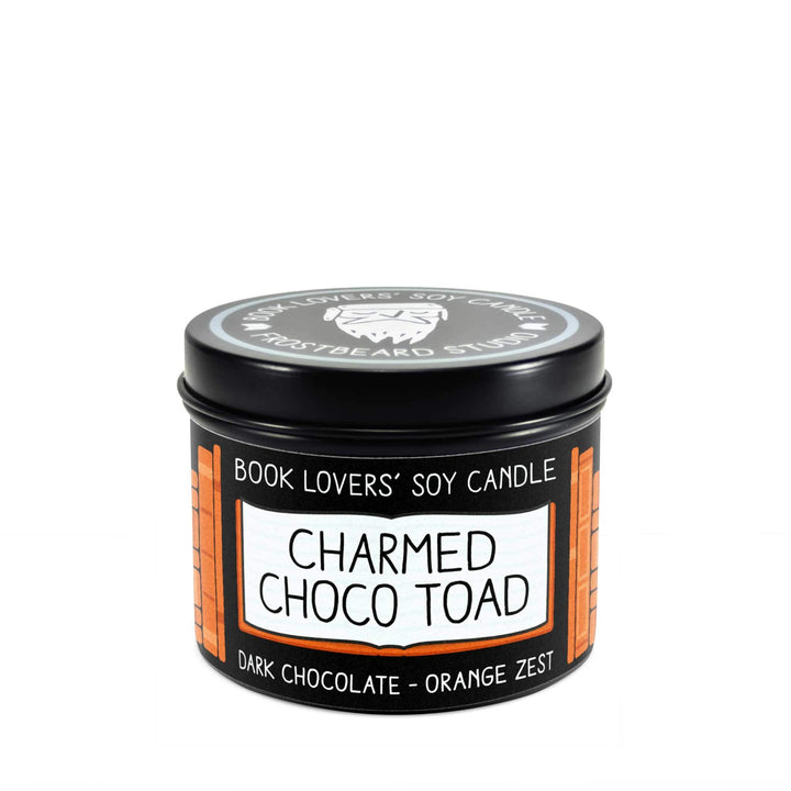Charmed Choco Toad  -  4 oz Tin  -  Book Lovers' Soy Candle  -  Frostbeard Studio