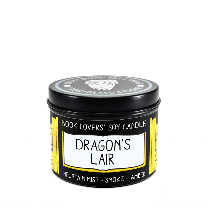 Dragon's Lair  -  4 oz Tin  -  Book Lovers' Soy Candle  -  Frostbeard Studio