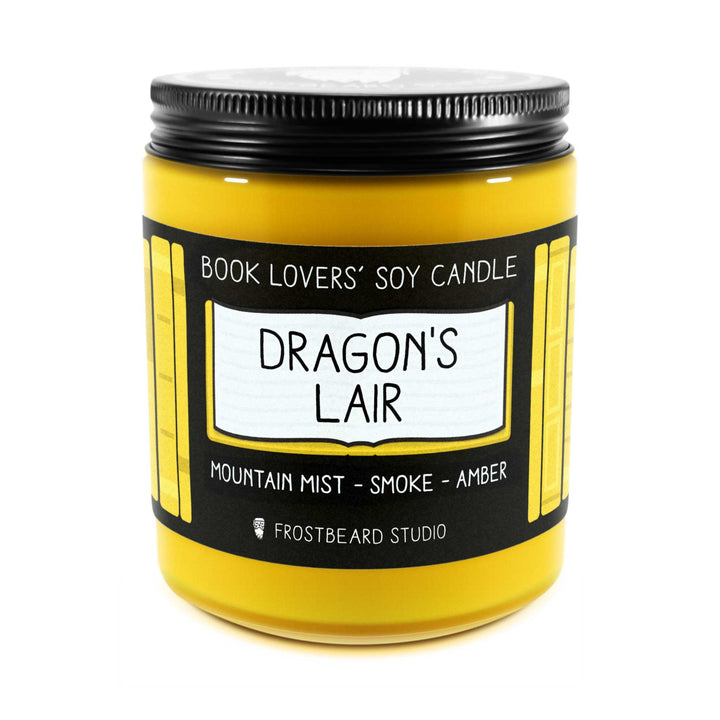 Dragon's Lair  -  8 oz Jar  -  Book Lovers' Soy Candle  -  Frostbeard Studio