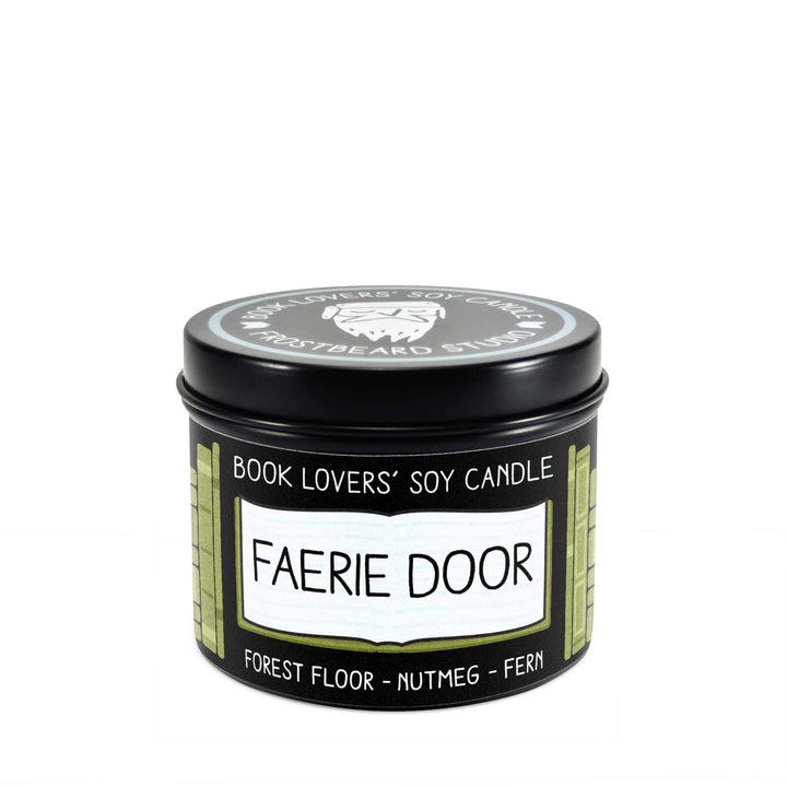 Faerie Door  -  4 oz Tin  -  Book Lovers' Soy Candle  -  Frostbeard Studio