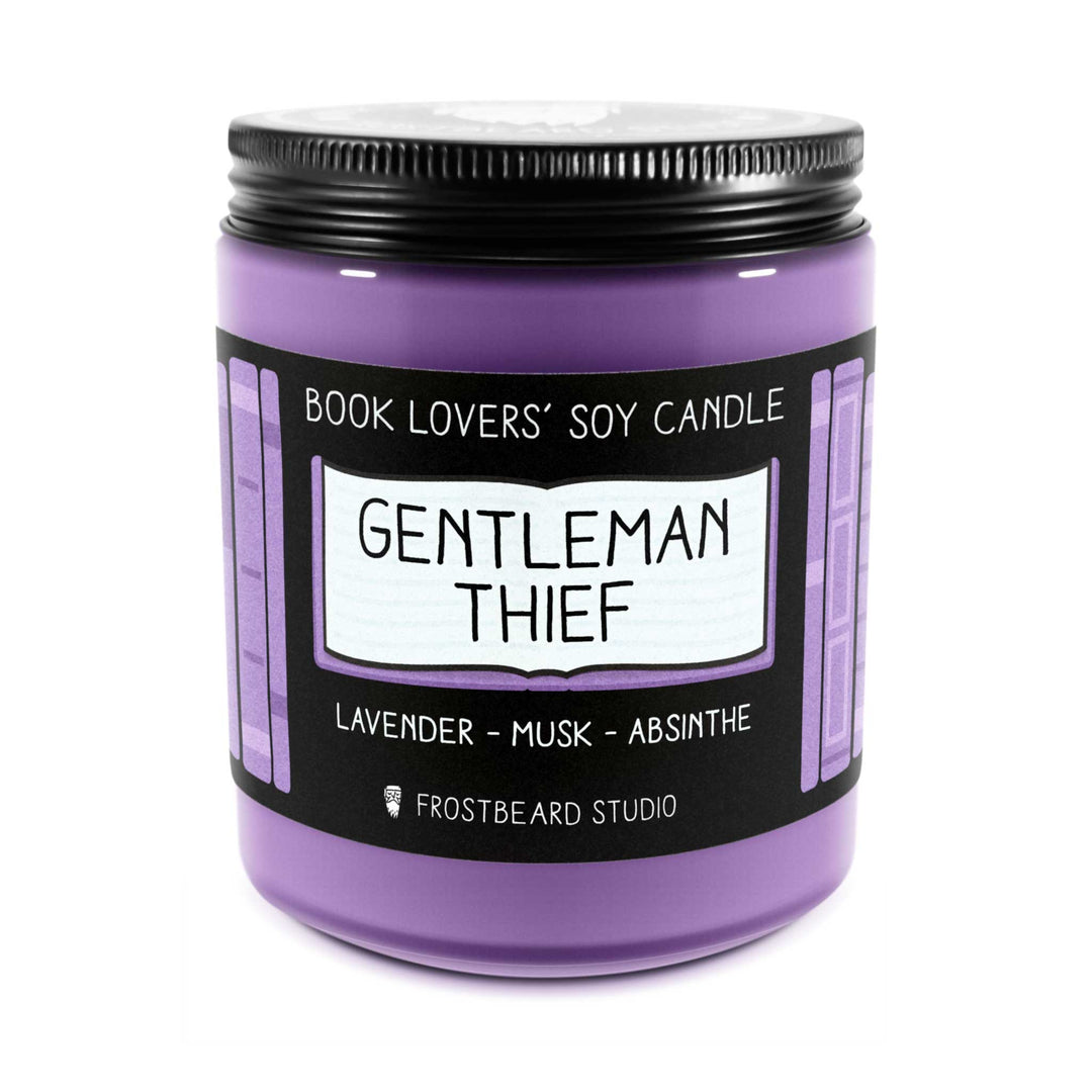 Gentleman Thief  -  8 oz Jar  -  Book Lovers' Soy Candle  -  Frostbeard Studio