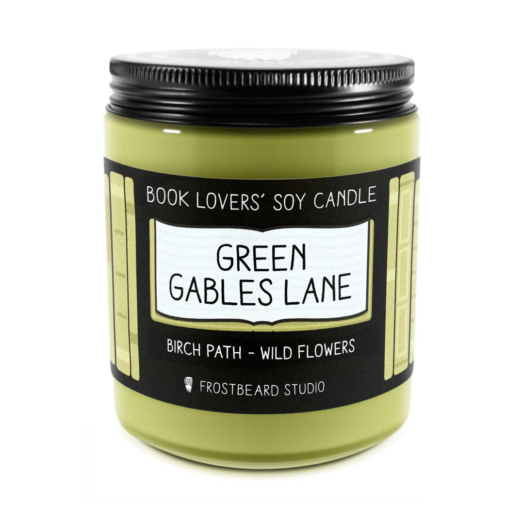 Green Gables Lane  -  8 oz Jar  -  Book Lovers' Soy Candle  -  Frostbeard Studio