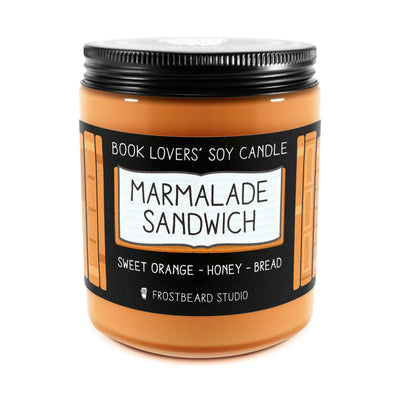 Marmalade Sandwich  -  8 oz Jar  -  Book Lovers' Soy Candle  -  Frostbeard Studio