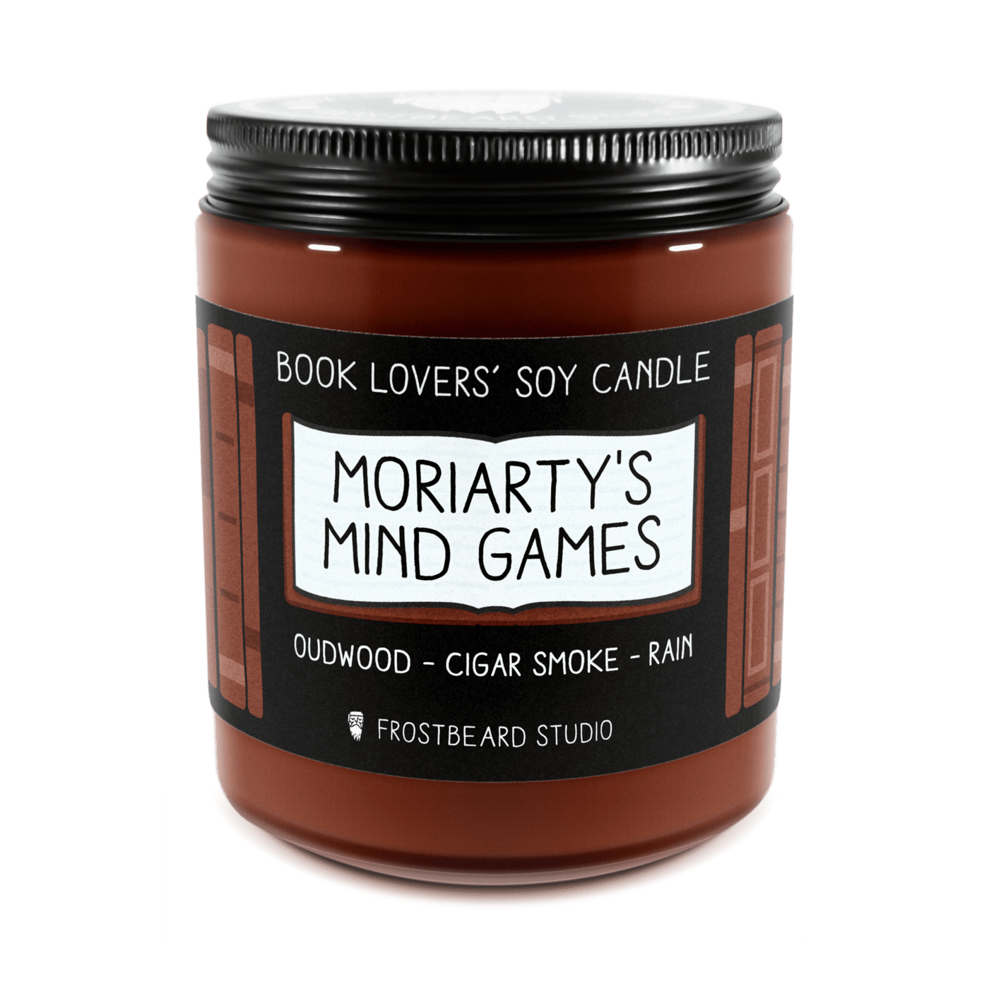 Moriarty's Mind Games - 8 oz Jar - Book Lovers' Soy Candle - Frostbeard Studio