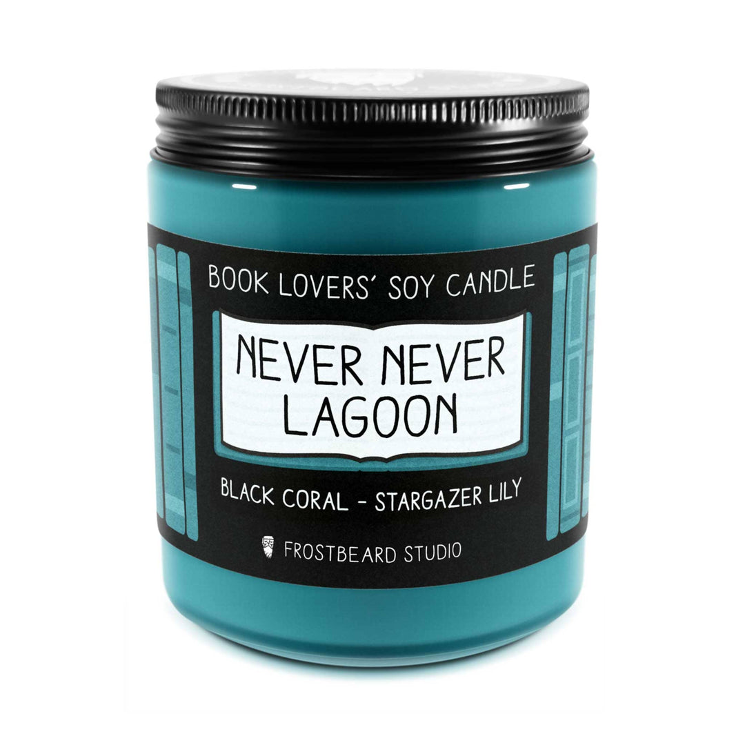 Never Never Lagoon  -  8 oz Jar  -  Book Lovers' Soy Candle  -  Frostbeard Studio