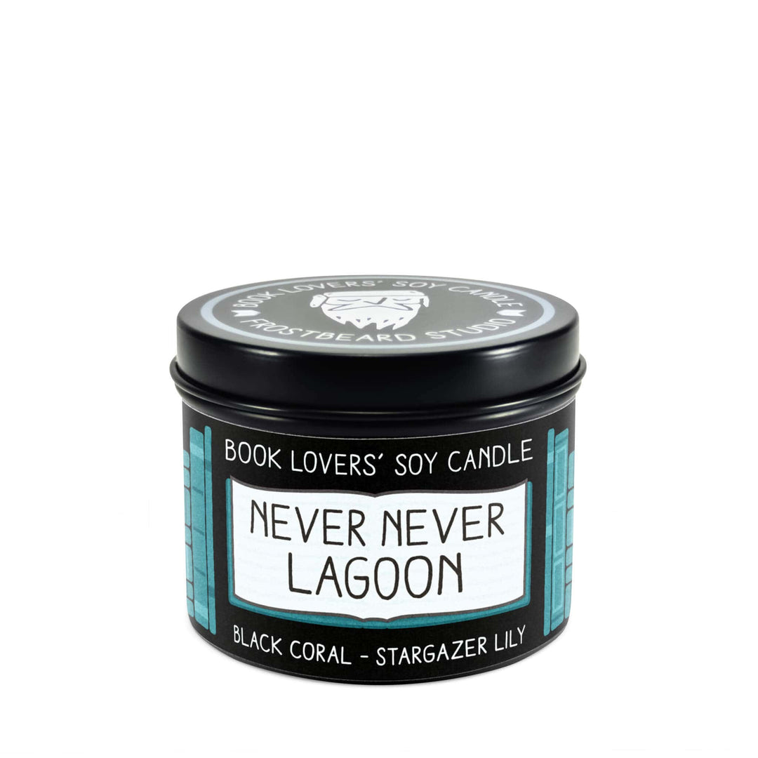 Never Never Lagoon  -  4 oz Tin  -  Book Lovers' Soy Candle  -  Frostbeard Studio
