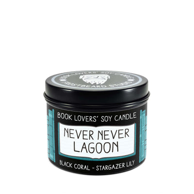 Never Never Lagoon - 4 oz Tin - Book Lovers' Soy Candle - Frostbeard Studio