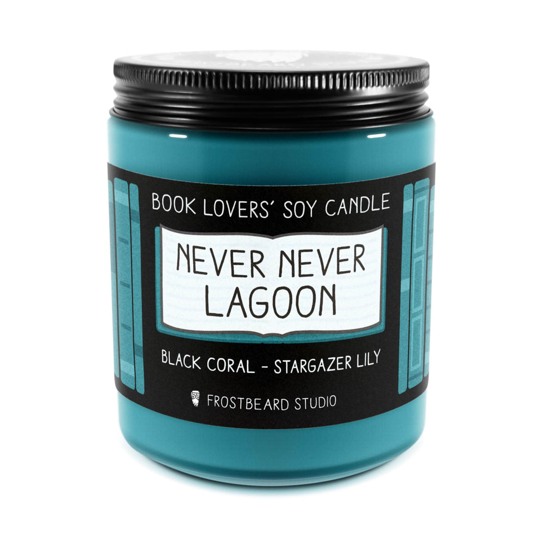 Never Never Lagoon  -  8 oz Jar  -  Book Lovers' Soy Candle  -  Frostbeard Studio