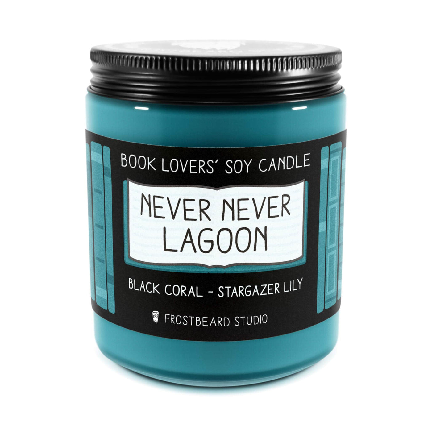 Never Never Lagoon - 8 oz Jar - Book Lovers' Soy Candle - Frostbeard Studio