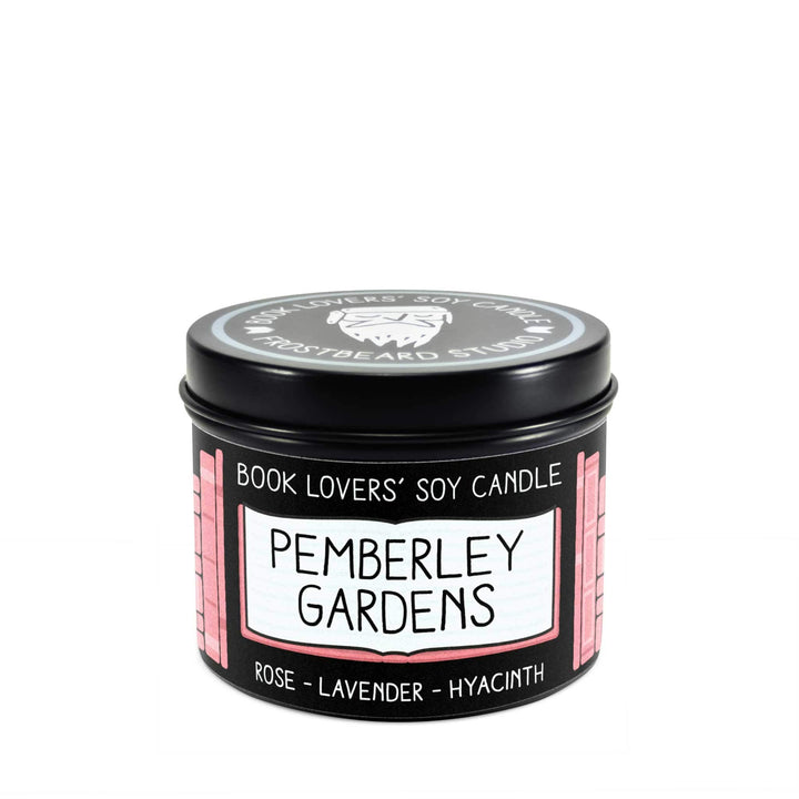 Pemberley Gardens  -  4 oz Tin  -  Book Lovers' Soy Candle  -  Frostbeard Studio