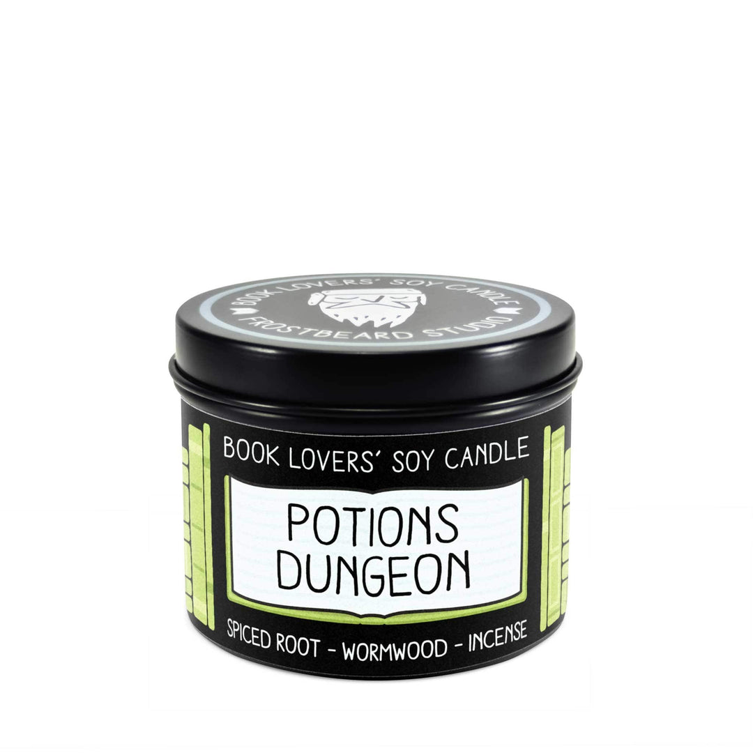 Potions Dungeon  -  4 oz Tin  -  Book Lovers' Soy Candle  -  Frostbeard Studio