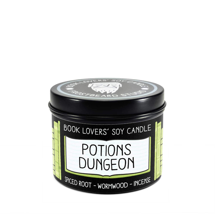 Potions Dungeon  -  4 oz Tin  -  Book Lovers' Soy Candle  -  Frostbeard Studio