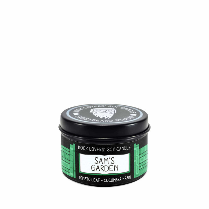 Sam's Garden  -  2 oz Tin  -  Book Lovers' Soy Candle  -  Frostbeard Studio