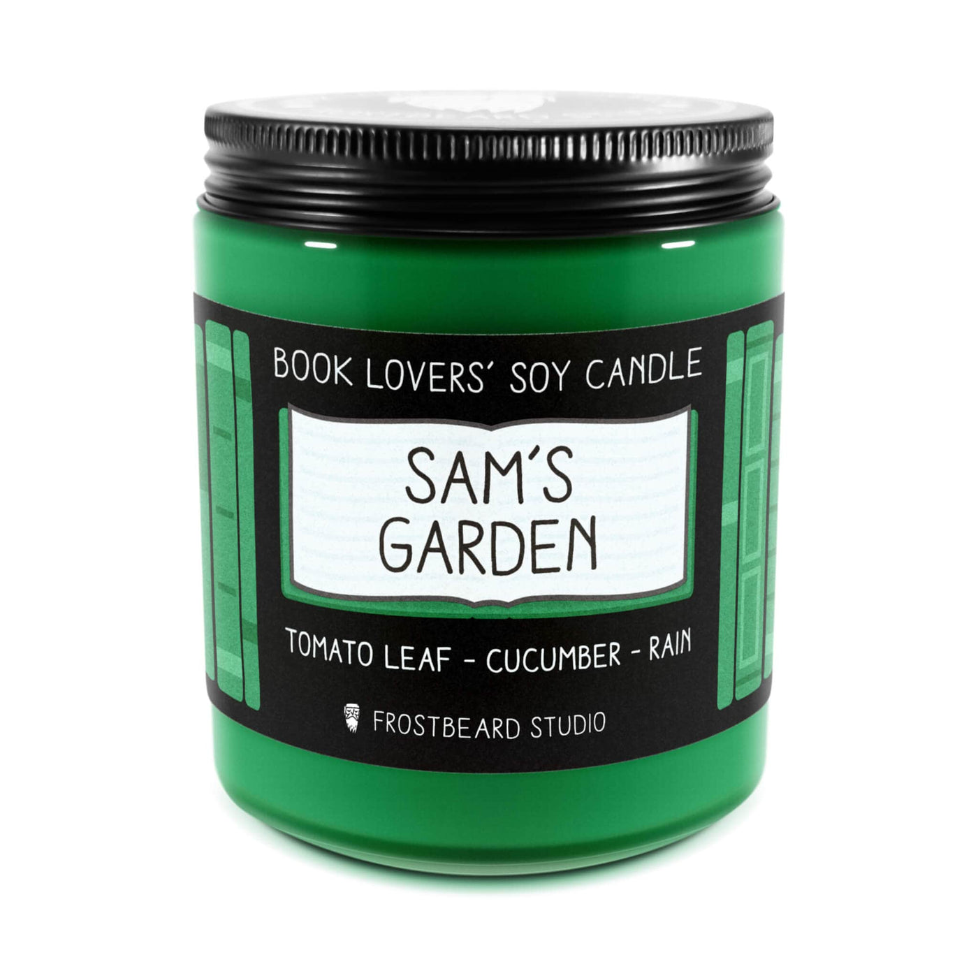 Sam's Garden - 8 oz Jar - Book Lovers' Soy Candle - Frostbeard Studio