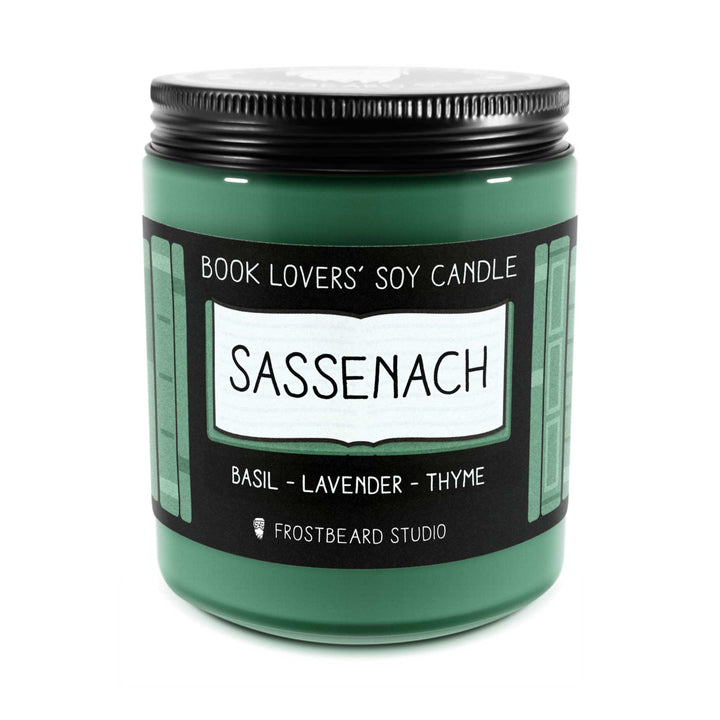 Sassenach  -  8 oz Jar  -  Book Lovers' Soy Candle  -  Frostbeard Studio