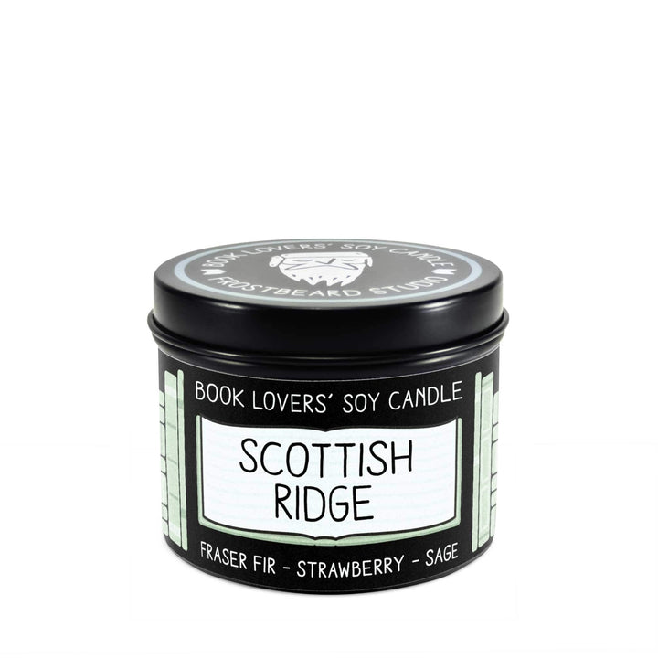 Scottish Ridge  -  4 oz Tin  -  Book Lovers' Soy Candle  -  Frostbeard Studio