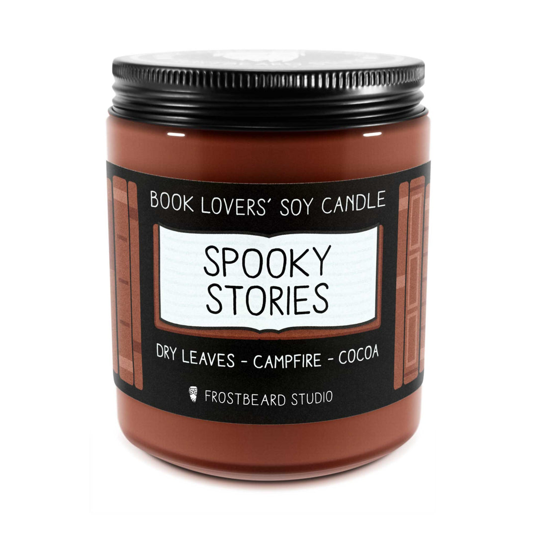 Spooky Stories  -  8 oz Jar  -  Book Lovers' Soy Candle  -  Frostbeard Studio