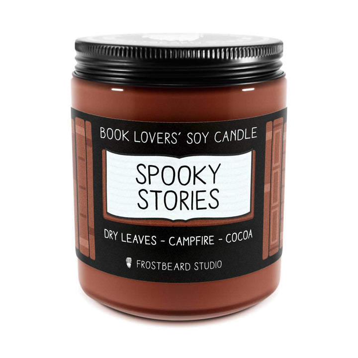 Spooky Stories  -  8 oz Jar  -  Book Lovers' Soy Candle  -  Frostbeard Studio