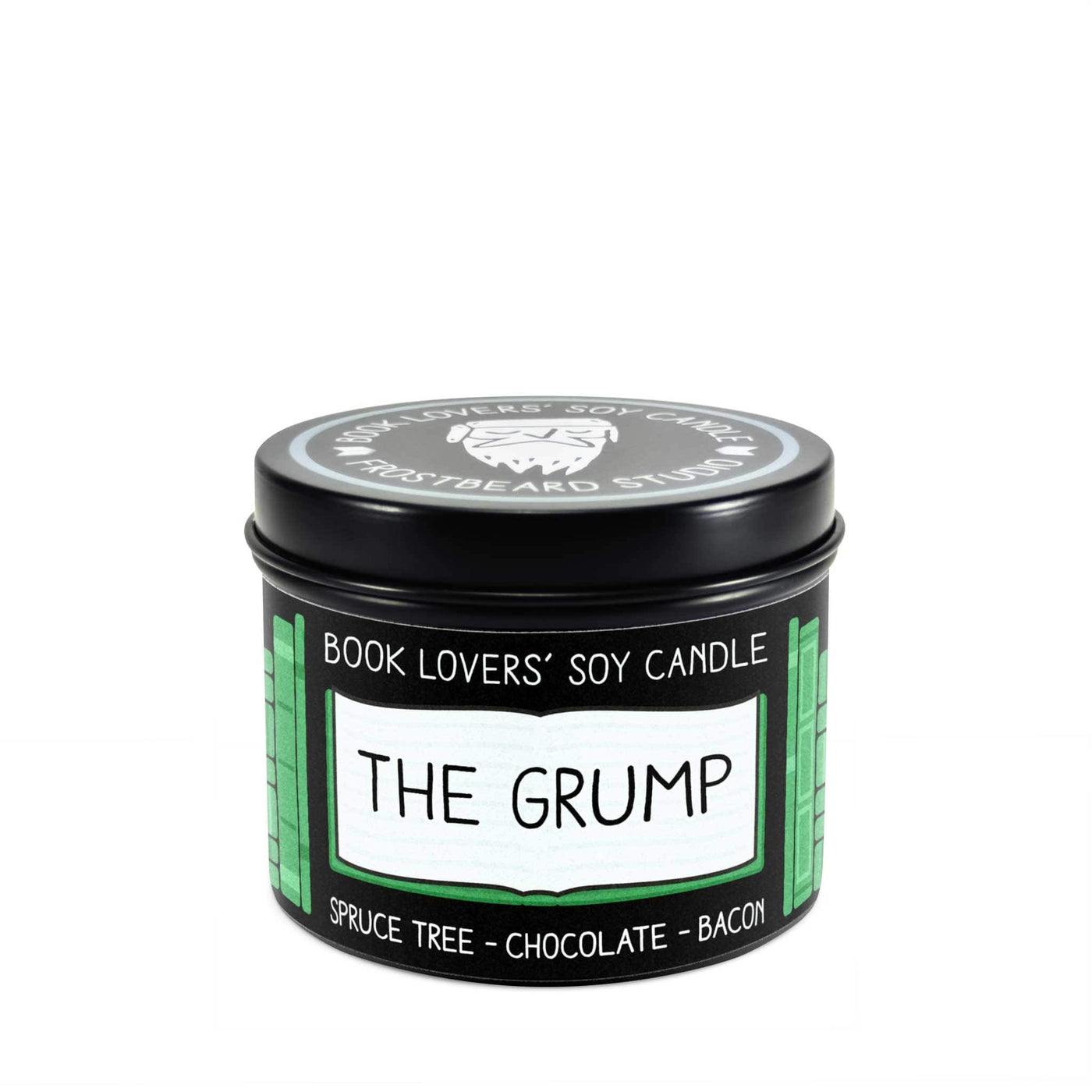 The Grump  -  4 oz Tin  -  Book Lovers' Soy Candle  -  Frostbeard Studio
