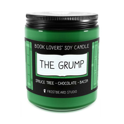 The Grump  -  8 oz Jar  -  Book Lovers' Soy Candle  -  Frostbeard Studio