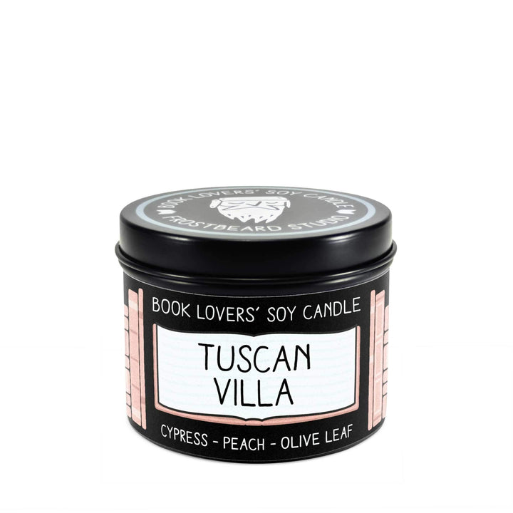 Tuscan Villa  -  4 oz Tin  -  Book Lovers' Soy Candle  -  Frostbeard Studio