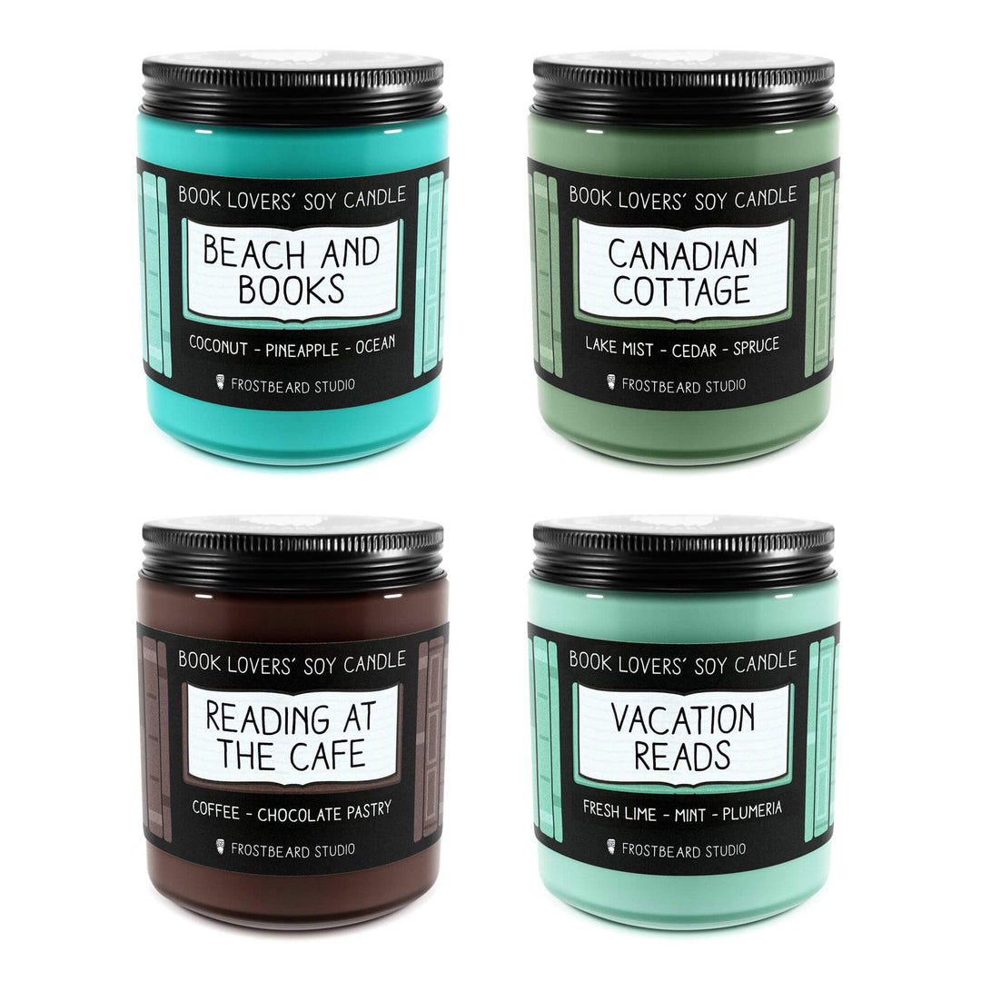 Vacation Bundle - 8 oz Jar - Book Lovers' Soy Candles - Frostbeard Studio