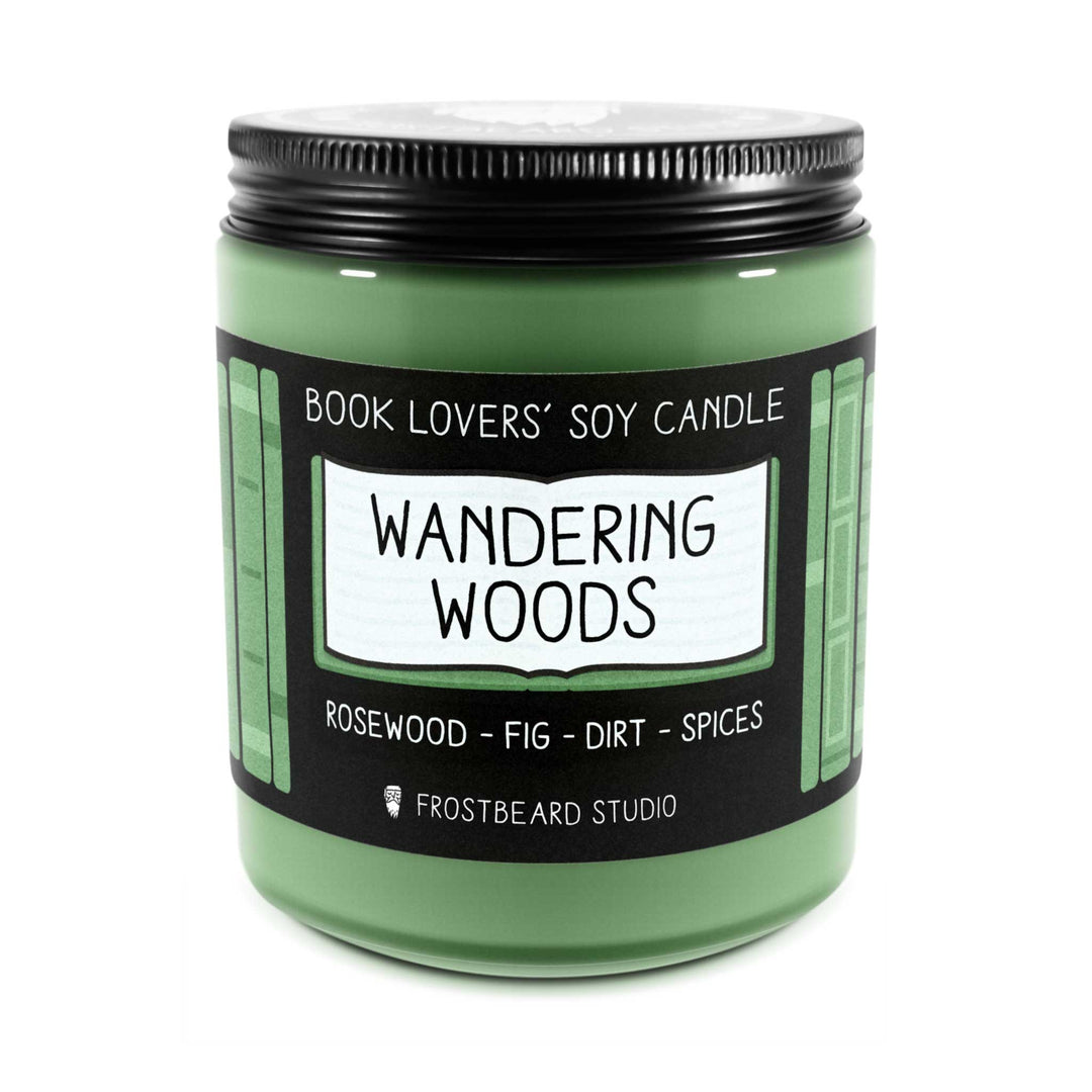 Wandering Woods  -  8 oz Jar  -  Book Lovers' Soy Candle  -  Frostbeard Studio