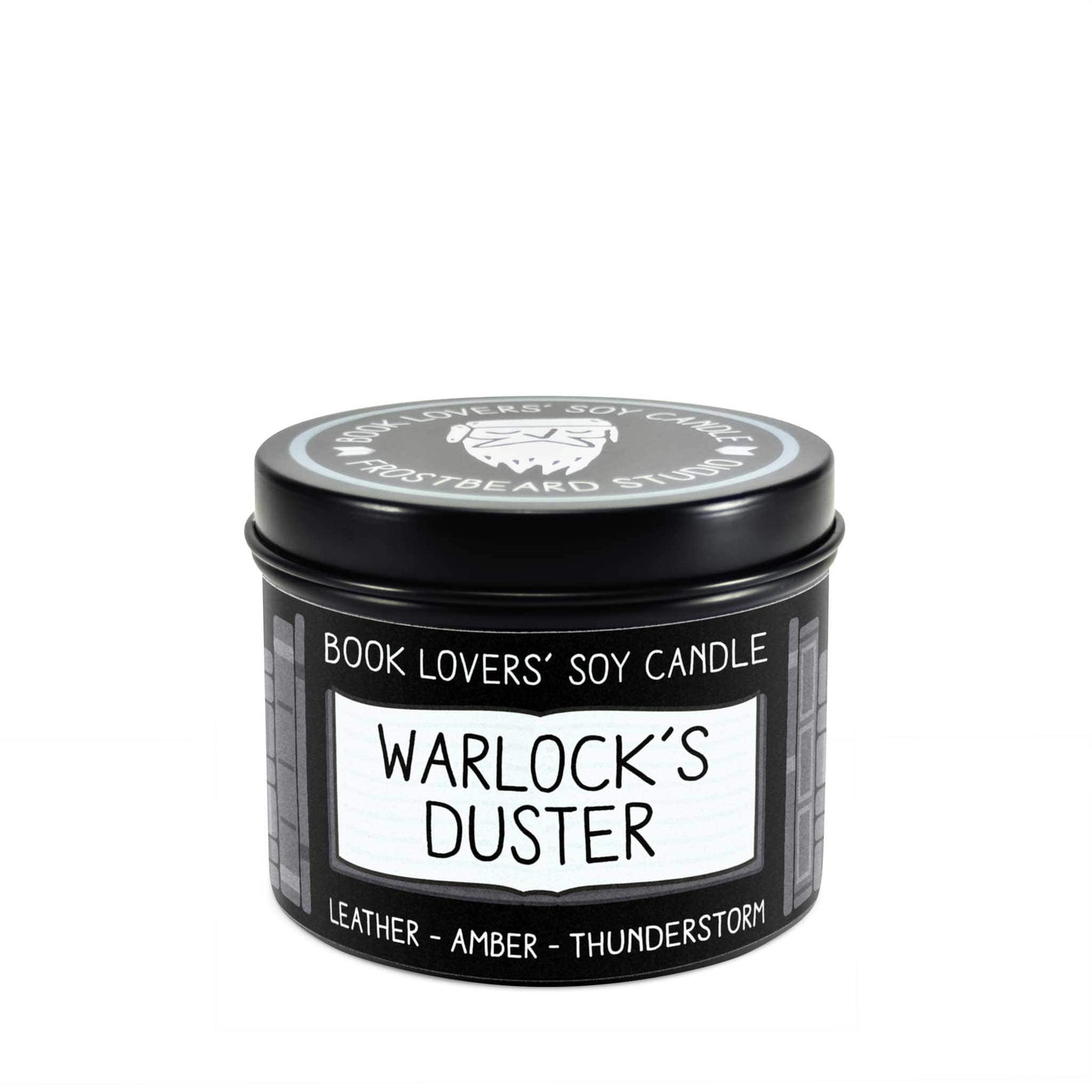Warlock's Duster  -  4 oz Tin  -  Book Lovers' Soy Candle  -  Frostbeard Studio