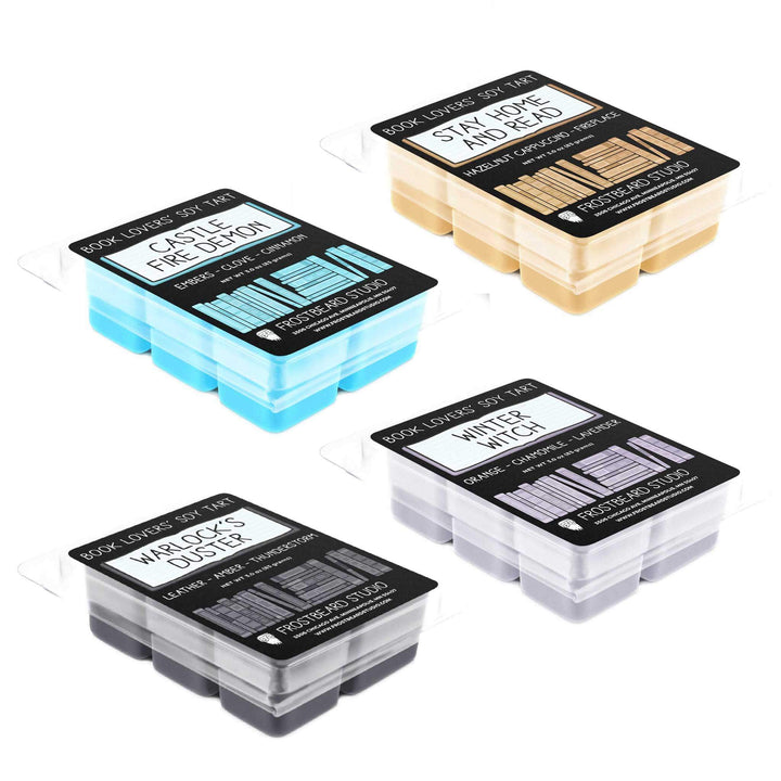 Winter Seasonal Pack  -  Wax Melt  -  Book Lovers' Soy Candle  -  Frostbeard Studio