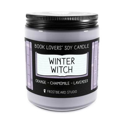 Winter Witch  -  8 oz Jar  -  Book Lovers' Soy Candle  -  Frostbeard Studio