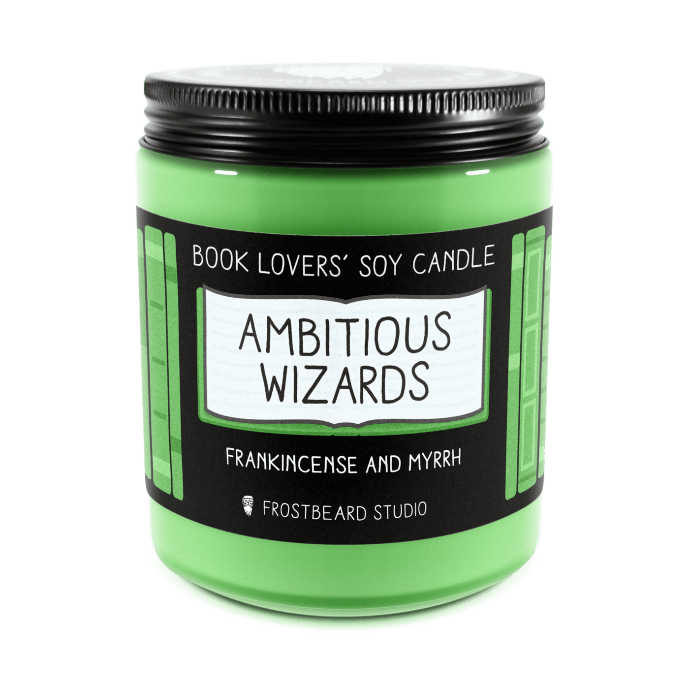 Ambitious Wizards - 8 oz Jar - Book Lovers' Soy Candle - Frostbeard Studio