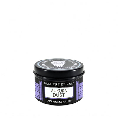 Aurora Dust  -  2 oz Tin  -  Book Lovers' Soy Candle  -  Frostbeard Studio