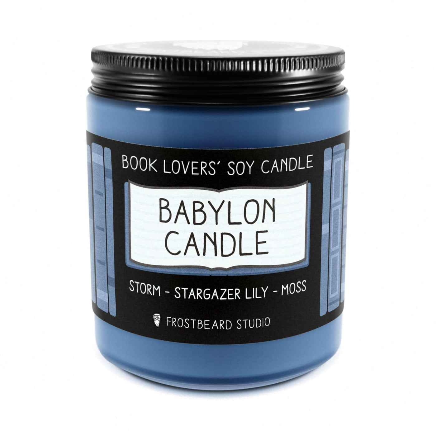 Babylon Candle  -  8 oz Jar  -  Book Lovers' Soy Candle  -  Frostbeard Studio