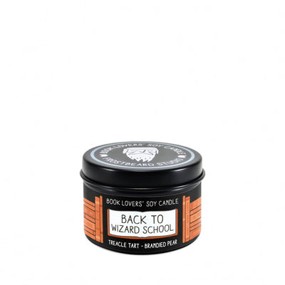 Back to Wizard School - 2 oz Tin - Book Lovers' Soy Candle - Frostbeard Studio