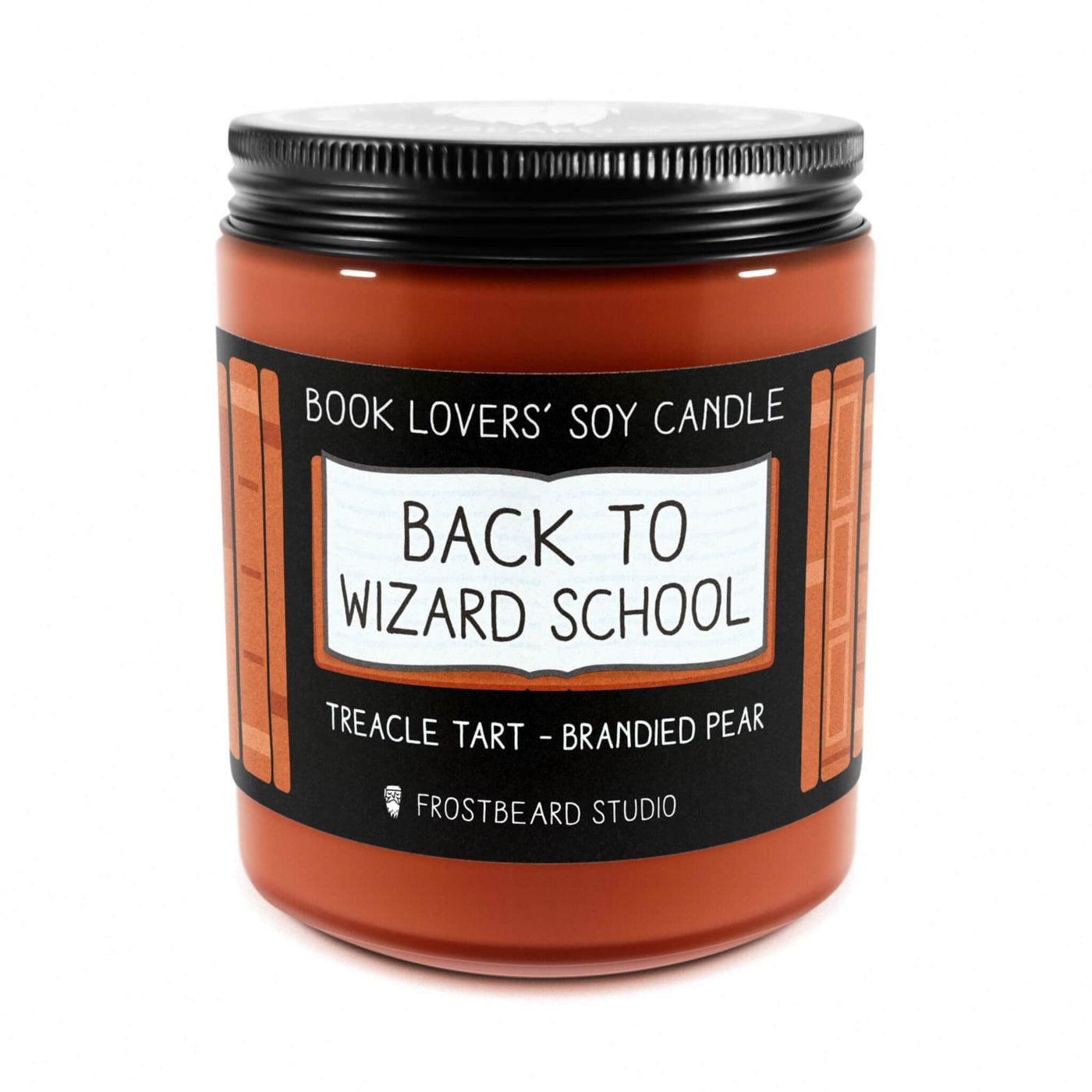 Back to Wizard School  -  8 oz Jar  -  Book Lovers' Soy Candle  -  Frostbeard Studio