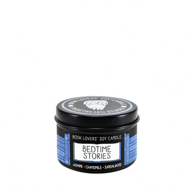 Bedtime Stories - 2 oz Tin - Book Lovers' Soy Candle - Frostbeard Studio