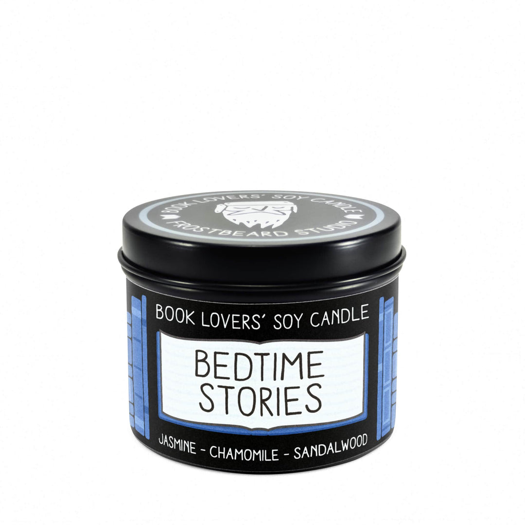 Bedtime Stories  -  4 oz Tin  -  Book Lovers' Soy Candle  -  Frostbeard Studio