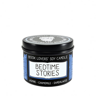 Bedtime Stories - 4 oz Tin - Book Lovers' Soy Candle - Frostbeard Studio