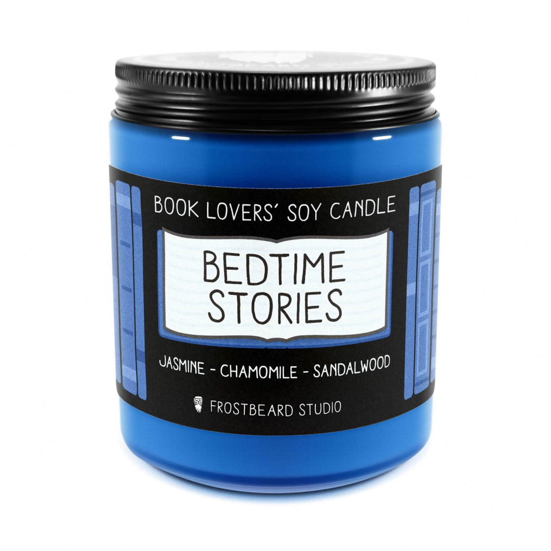 Bedtime Stories  -  8 oz Jar  -  Book Lovers' Soy Candle  -  Frostbeard Studio