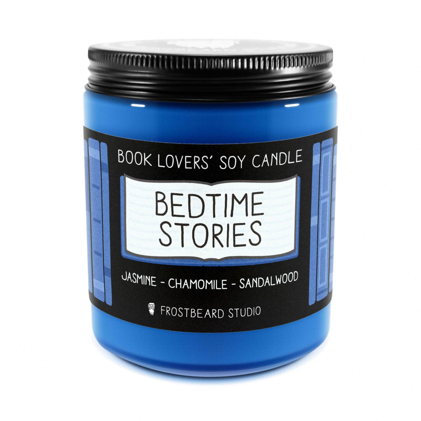 Bedtime Stories - 8 oz Jar - Book Lovers' Soy Candle - Frostbeard Studio
