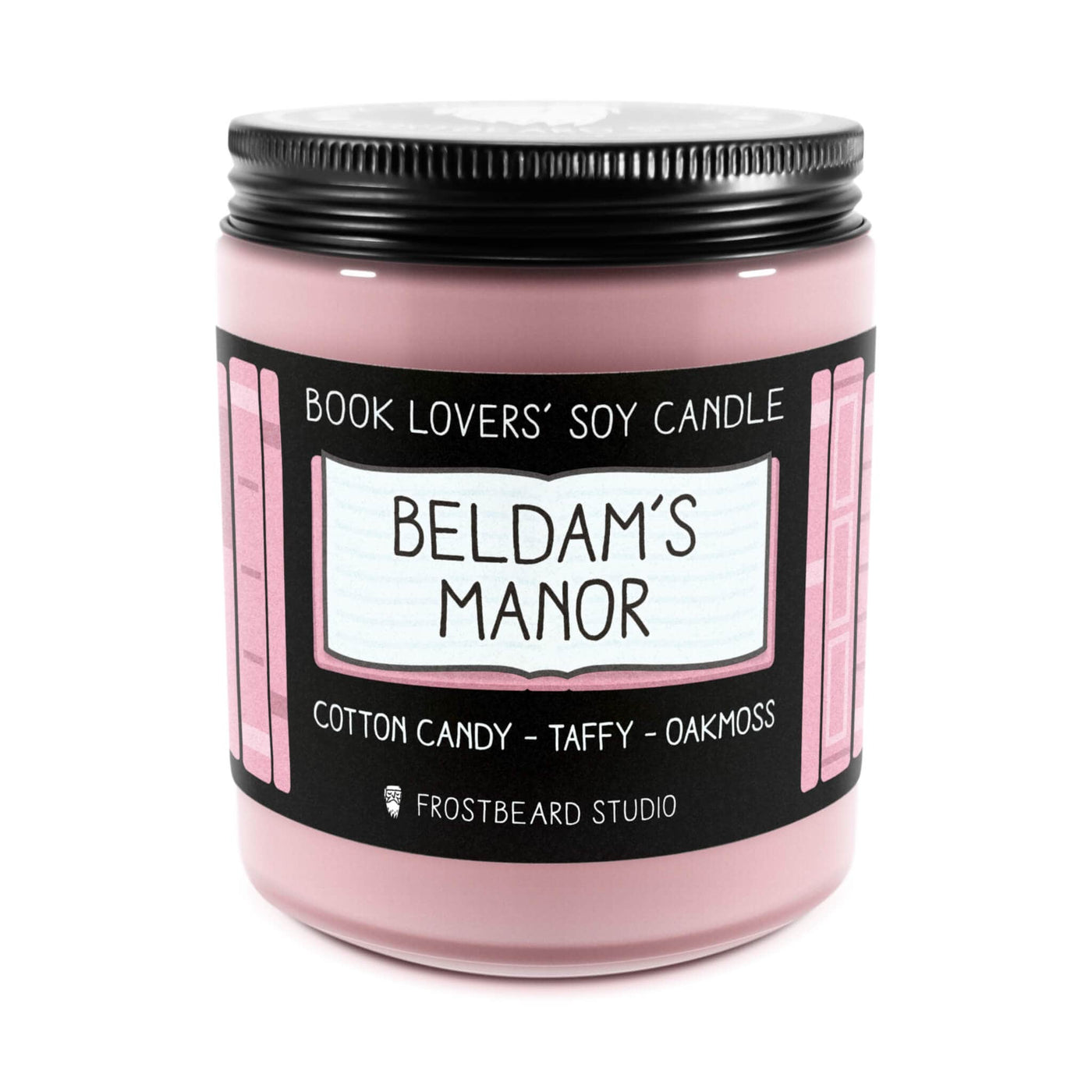 Beldam's Manor - 8 oz Jar - Book Lovers' Soy Candle - Frostbeard Studio