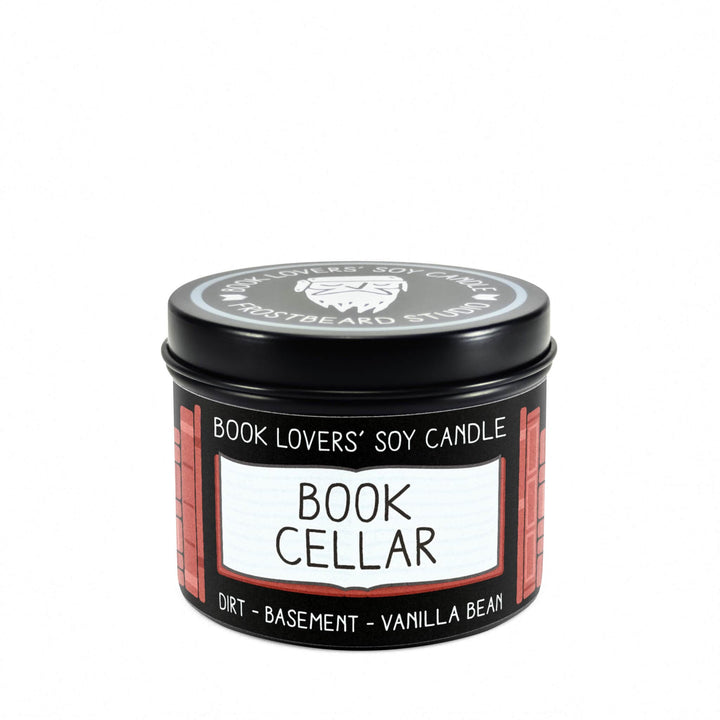 Book Cellar  -  4 oz Tin  -  Book Lovers' Soy Candle  -  Frostbeard Studio